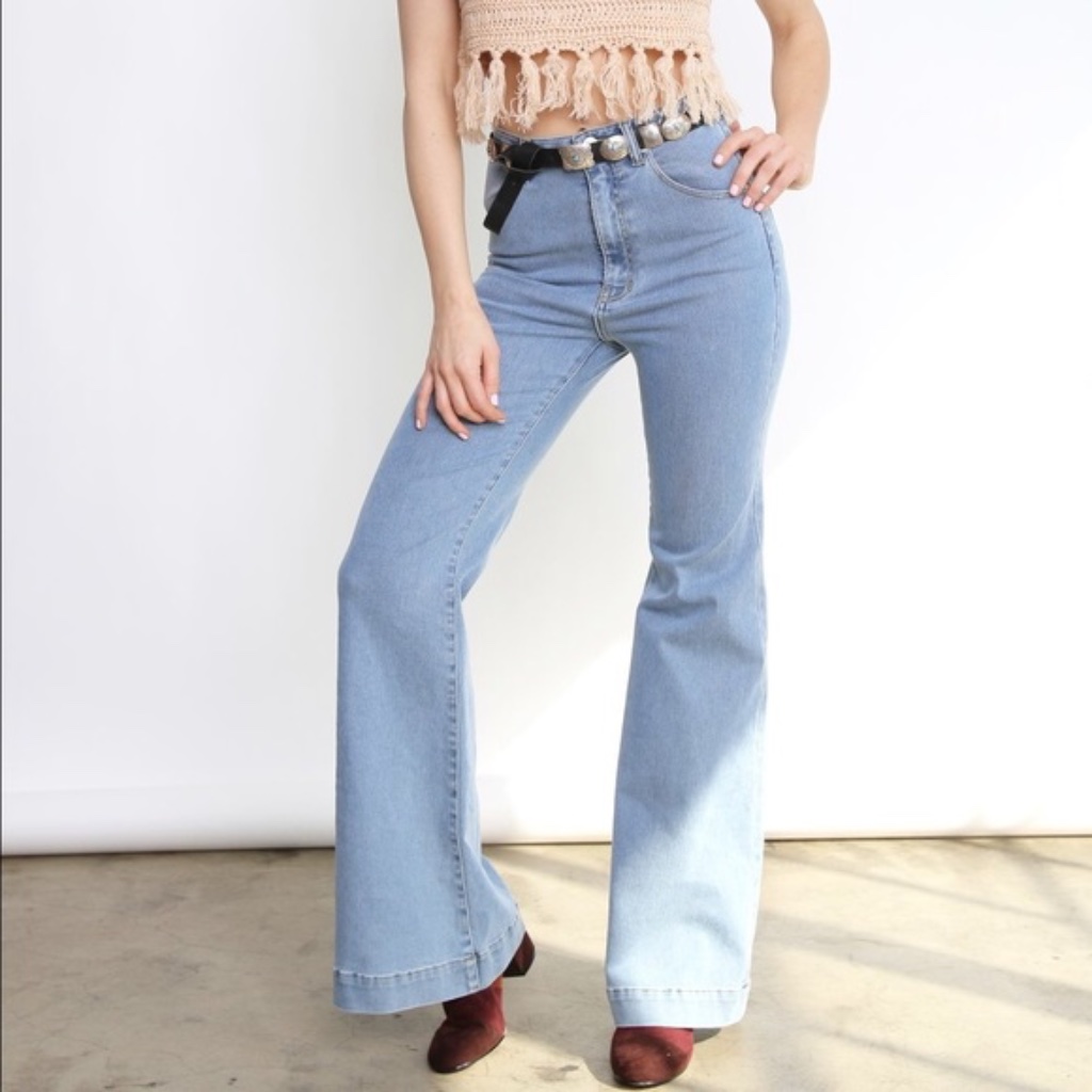 Rolla's Women's Eastcoast Flare High Rise Jeans River Blue Size 10